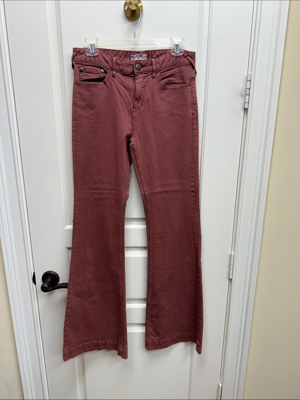 Free People Flare Jeans in Dusty Mauve never worn